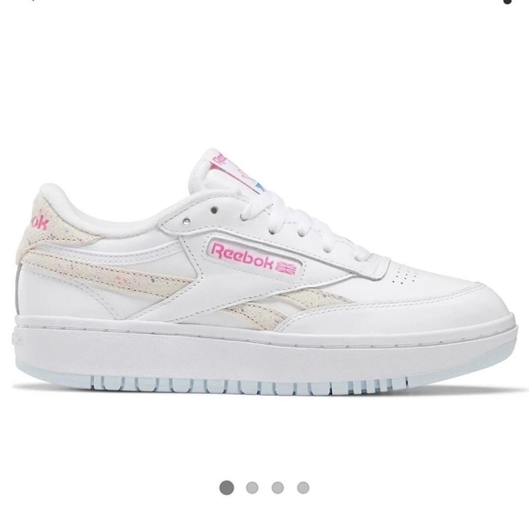 Reebok Classic White and Pink Sneakers - Picture 10 of 12